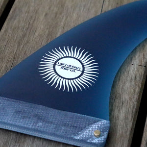 Rise Single Fin Raked Navy 8"